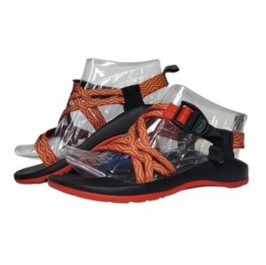 Chaco Rainbow Orange Slip On Strap Up Kids Sandals